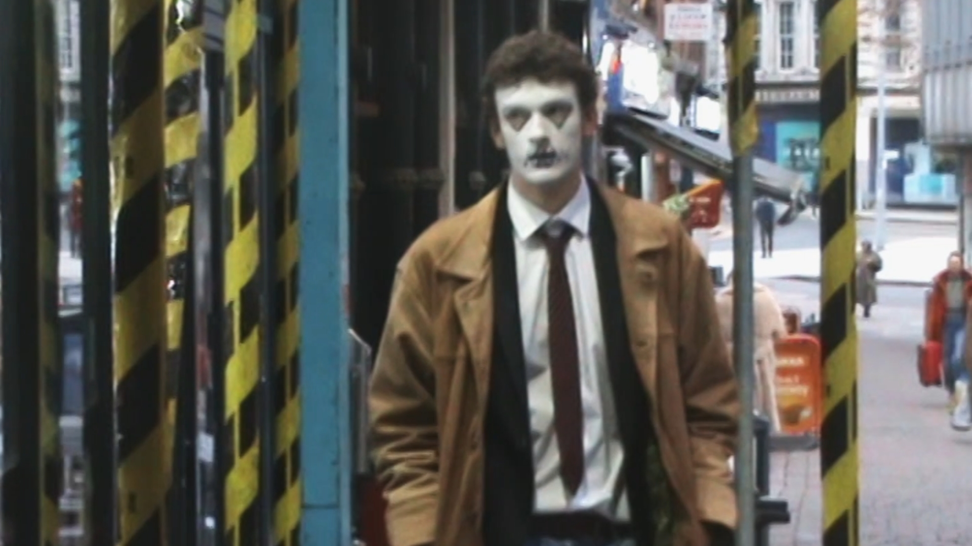 Still from the music video for All Dressed Up by Glinter